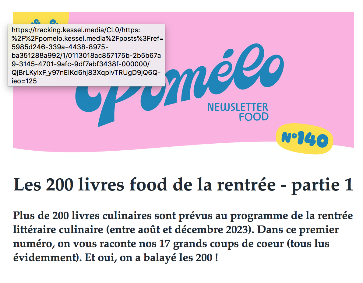Le Bon Plan Restos mis en avant dans la newsletter Pomelo 716lavie
