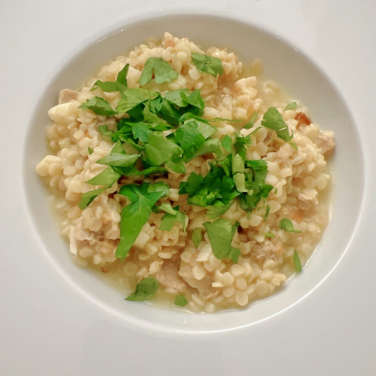 716 Recettes – Risotto de fregola au thon